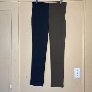 Colorblock Slim Ponte Leggings - Navy & Olive